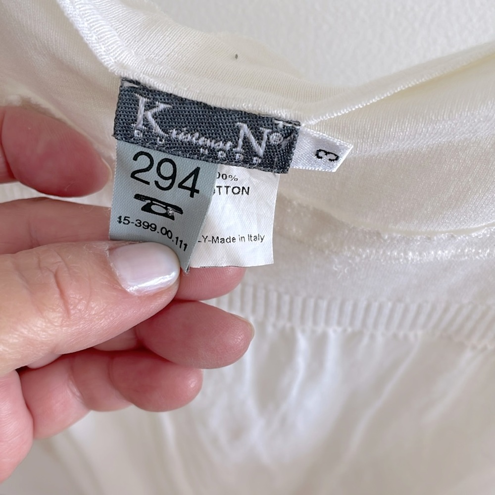 Vintage Kristensen Du Nord White Top Layering piece - Boho Gypset vibes! - Picture 2 of 7